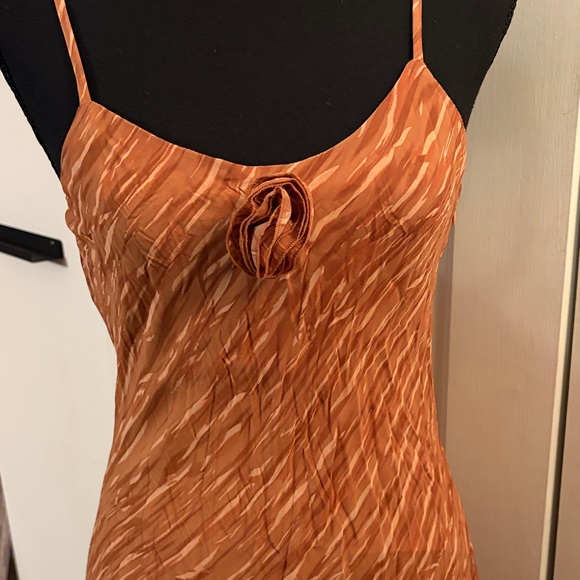 Moon River Rust Maxi Dress - Picture 4 of 9